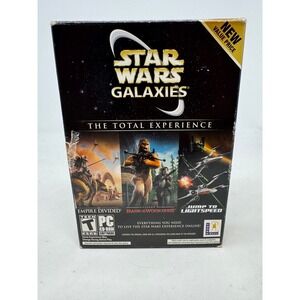 Star Wars Galaxies The Total Experience PC 2005 LucasArts 5-Disc Set Big Box